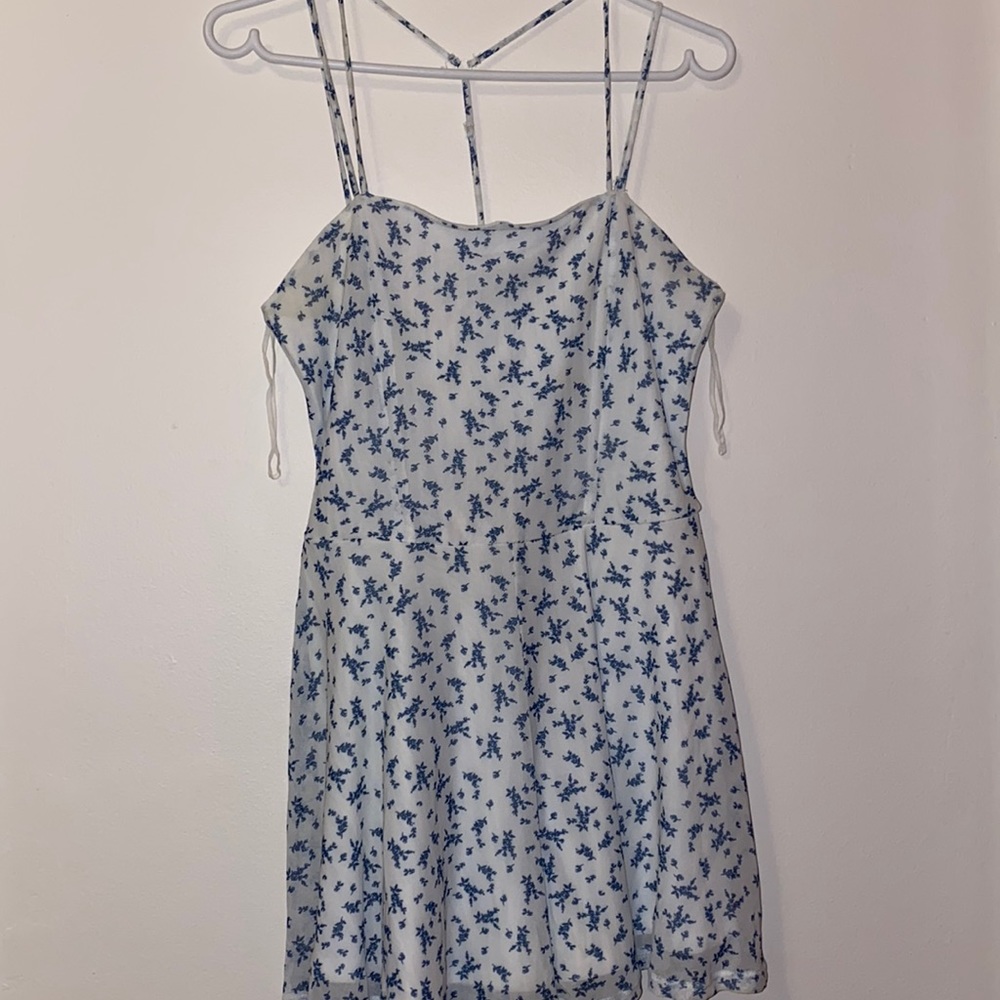 Blue & White Romper